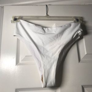 White Bathing Suit Bottoms